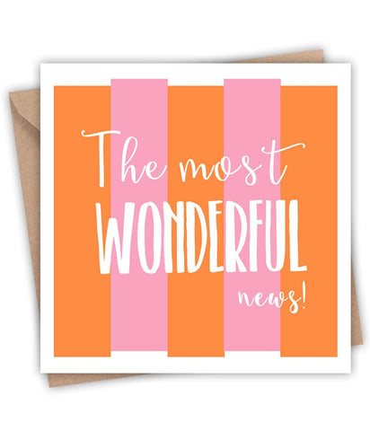 Lainey K The Most Wonderful News Card