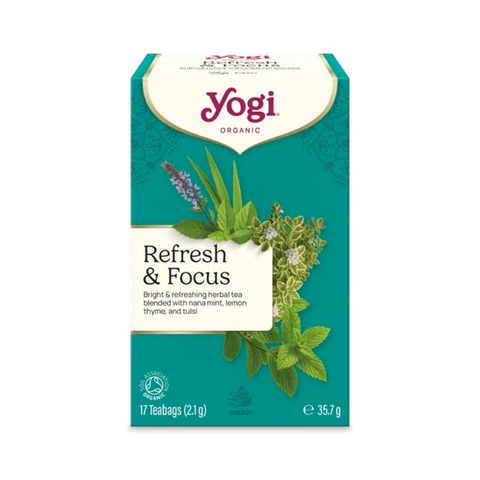 Yogi Teas Organic Refresh & Focus Tea 17bags