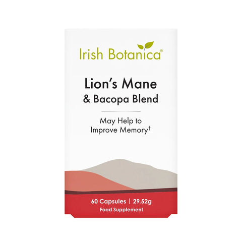 Irish Botanica Lion's Mane & Bacopa Blend 60 caps