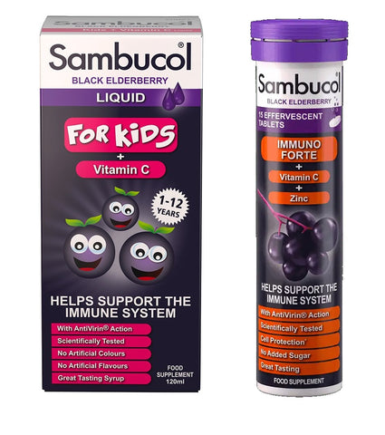 Sambucol For Kids Immune Support With Free Immuno Forte Tablets