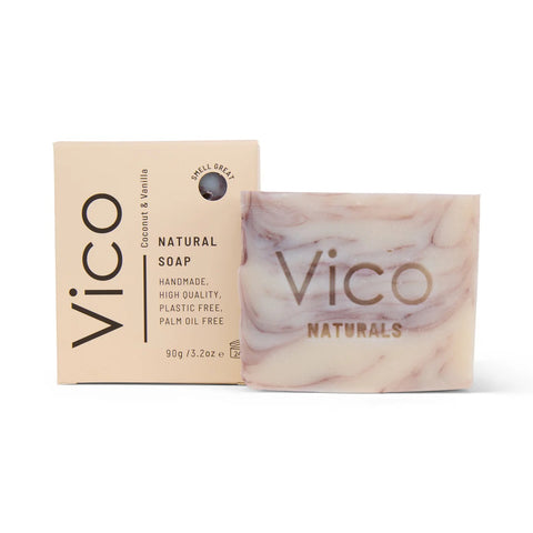 Vico Natural Soap Body Bar Coconut & Vanilla 90g