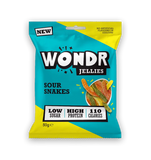 Wondr Jellies Sour Snakes 50g - Low Sugar High Protein Sweets