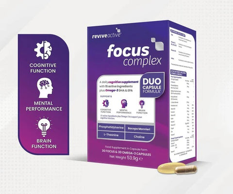 Revive Focus Complex 60 Caps 30 Focus & 30 Omega 3