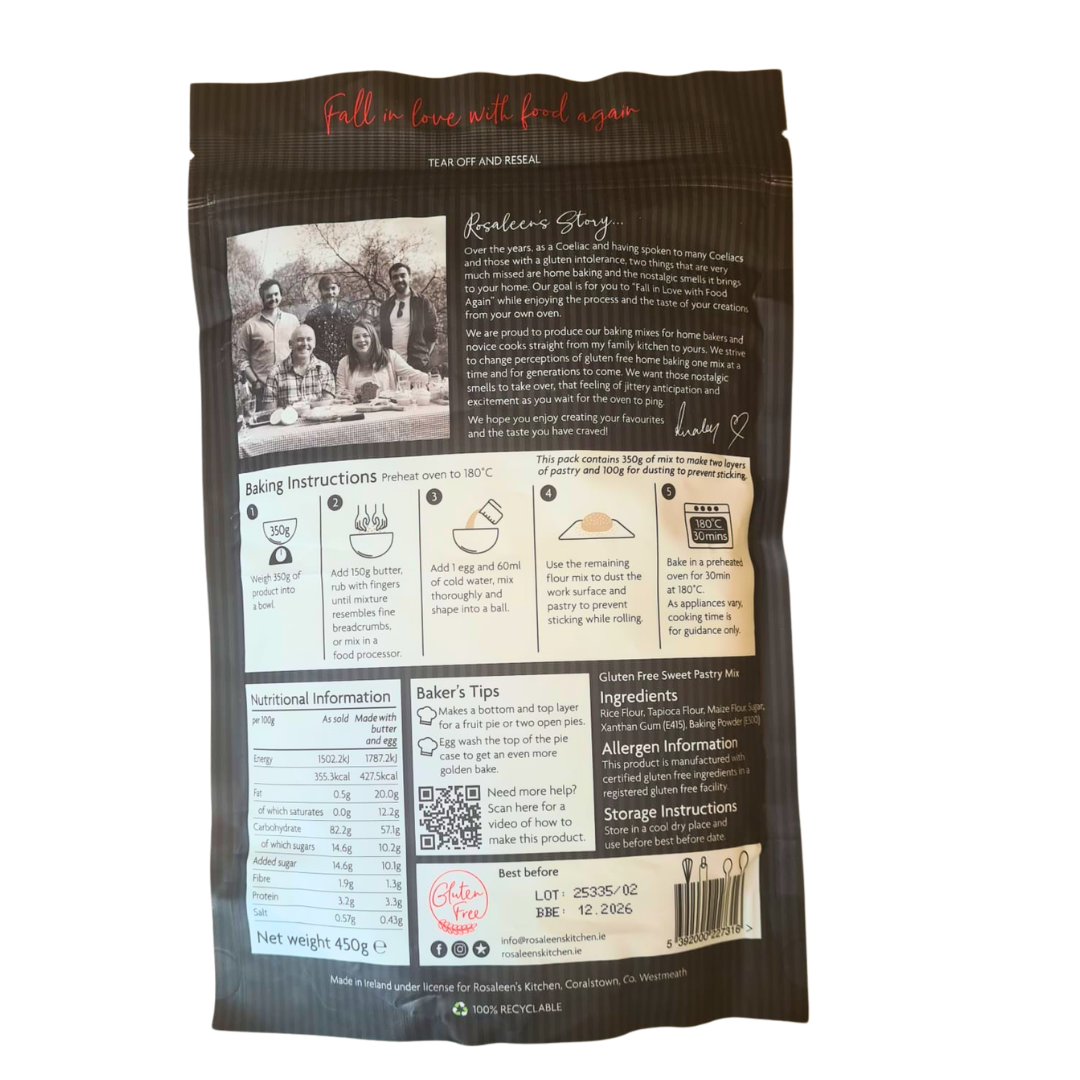 Crust Gluten Free Sweet Pastry Mix 450g