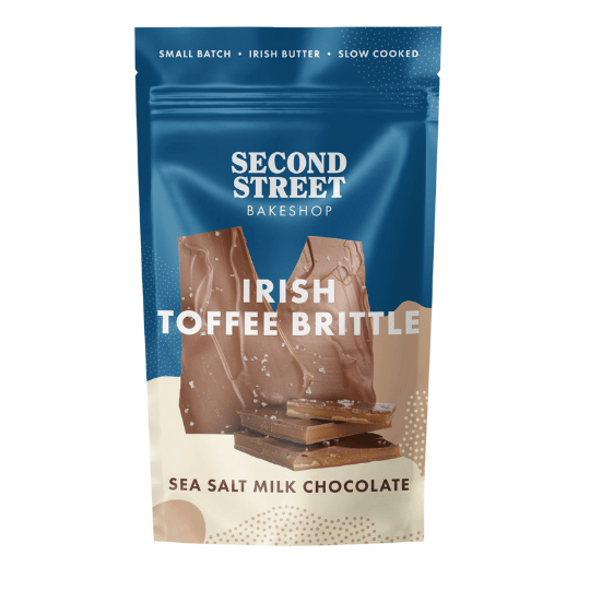 Second Street Bakeshop Sea Salt Toffee Brittle Milk Chocolate 90g