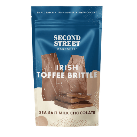 Second Street Bakeshop Sea Salt Toffee Brittle Milk Chocolate 90g
