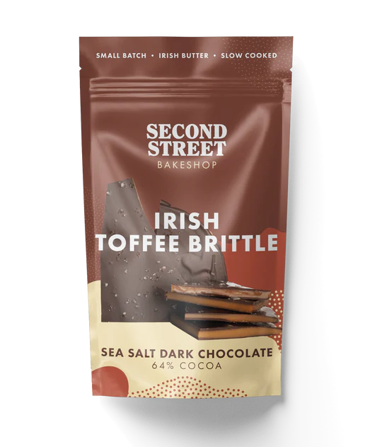 Second Street Bakeshop Sea Salt Toffee Brittle Dark Chocolate 90g