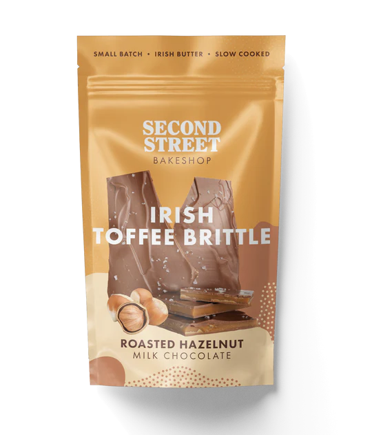 Second Street Bakeshop Roasted Hazelnut Toffee Brittle Milk Chocolate 90g
