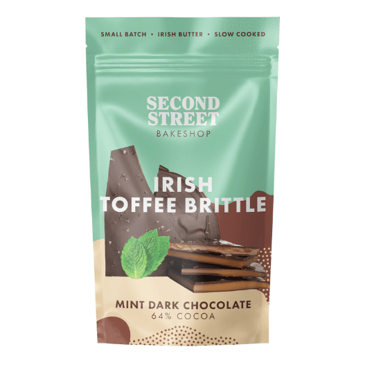 Second Street Bakeshop Mint Toffee Brittle Dark Chocolate 90g