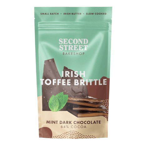 Second Street Bakeshop Mint Toffee Brittle Dark Chocolate 90g