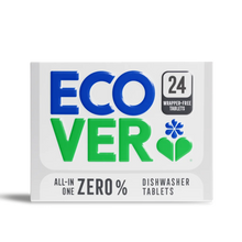 Ecover All-In-One Dishwasher Tab Wrapper Free Zero 24tabs