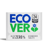 Ecover All-In-One Dishwasher Tab Wrapper Free Zero 24tabs