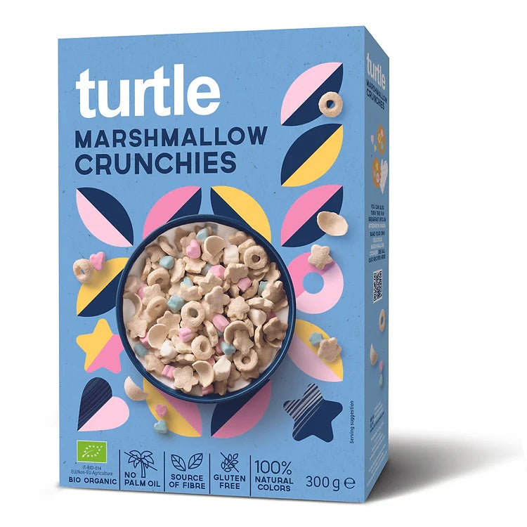 Turtle Organic Marshmallow Crunchies 300g Gluten Free