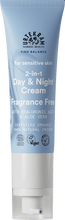 Urtekram Organic Fragrance Free 2 in 1 Day & Night Cream 15ml Sensitive Skin