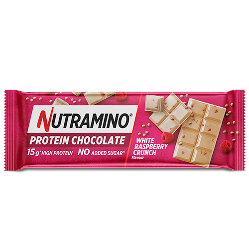 Nutramino Protein Chocolate Bar White Raspberry Crunch 50g