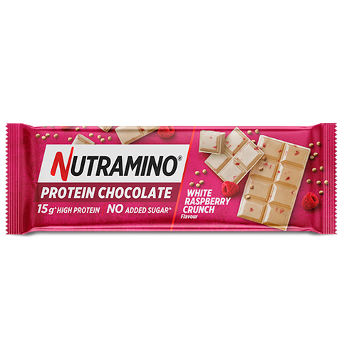 Nutramino Protein Chocolate Bar White Raspberry Crunch 50g