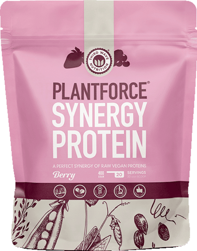 Plantforce Synergy Protein - Berry 400g