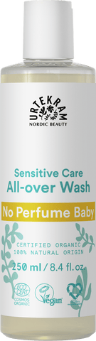 Urtekram Organic Baby Sensitive All Over Wash 250ml No Perfume