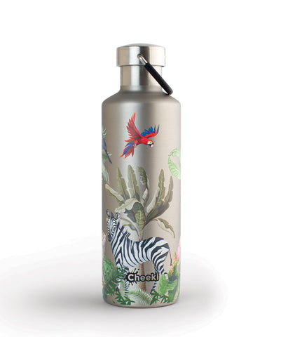 Cheeki Stainless Steel Jungle Classic Insulated Bottle 600ml