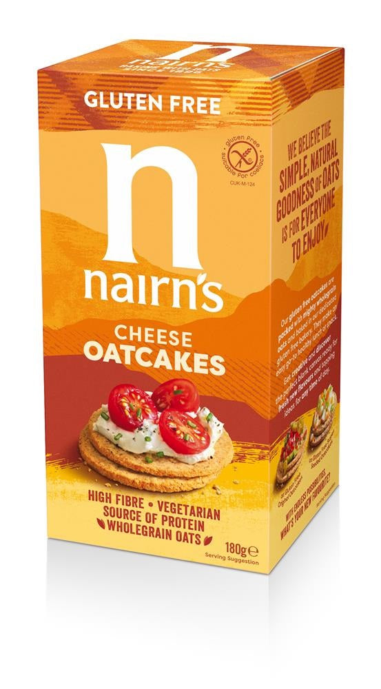 Nairns Cheese Oatcakes Gluten Free 180g