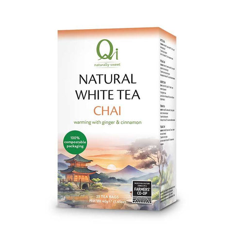 Qi Natural White Tea Chai 25 Bags
