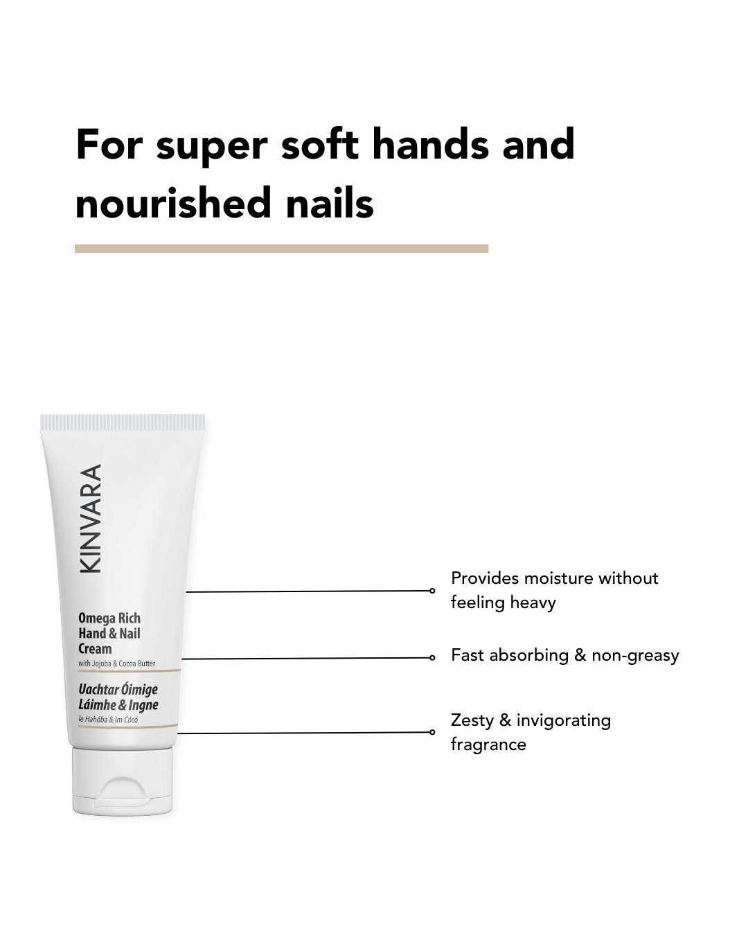 Kinvara Skincare Omega Rich Hand & Nail Cream 60ml