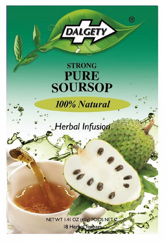 Dalgety Teas Strong Pure Soursop Herbal Tea 18 Bags