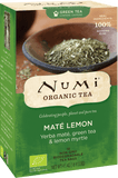 Numi Organic Yerba Mate, Lemon Myrtle & Green Tea 18 bags