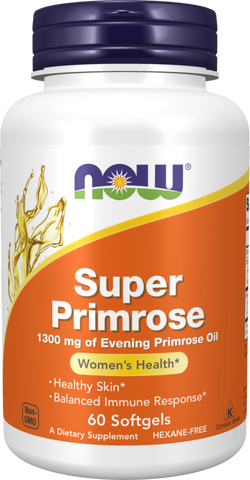 NOW Foods Super Primrose Evening Primrose Oil 1,300 mg 60 Softgels