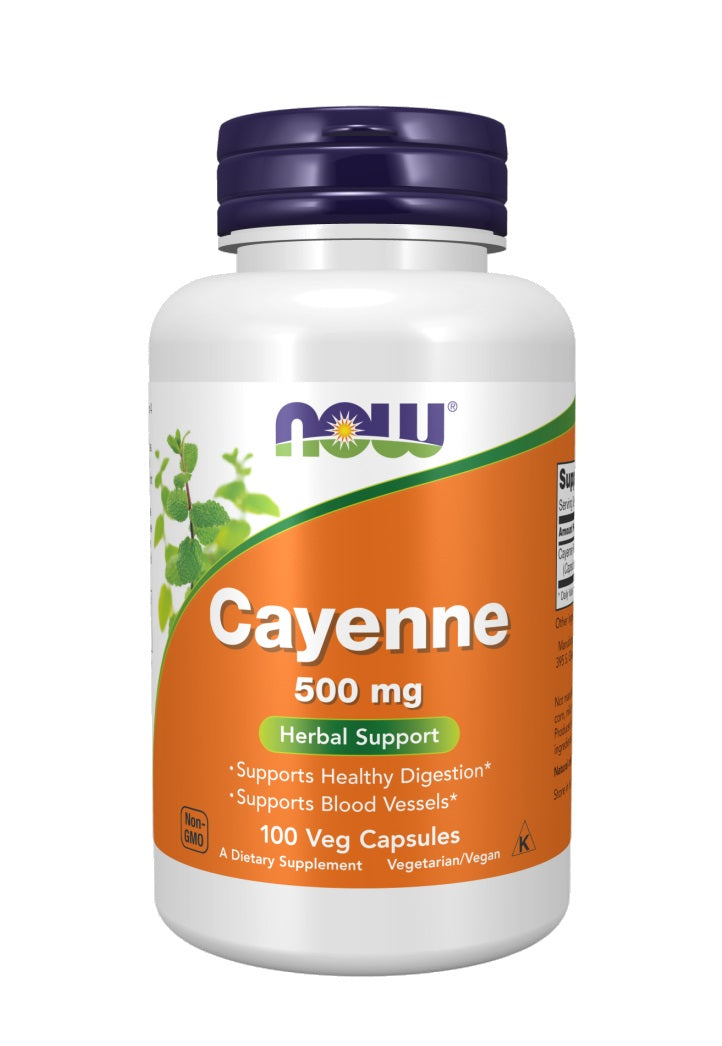 Now Foods Cayenne 500mg 100 Caps