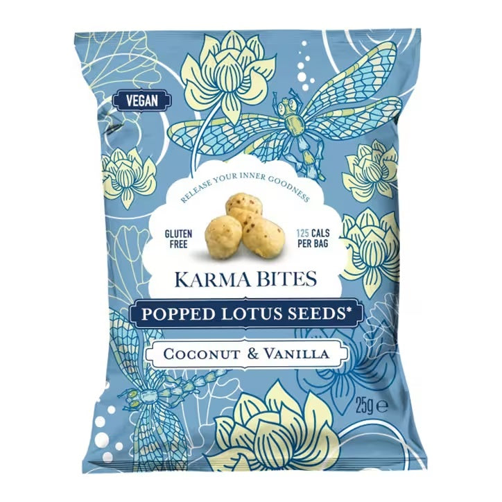 Karma Bites Popped Lotus Seeds Coconut 25g