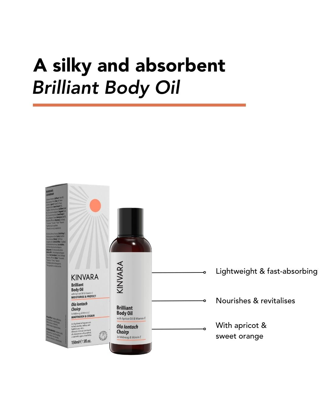 Kinvara Brilliant Body Oil 150ml