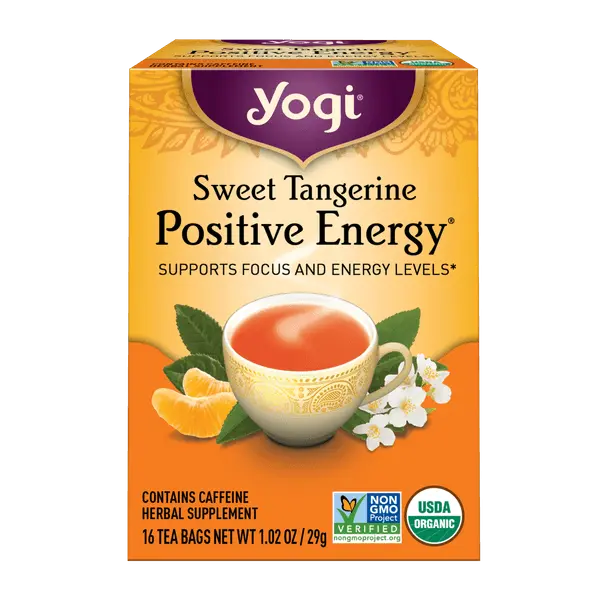 Yogi Organic Positive Energy Tea Sweet Tangerine 16 Bags 30.6G