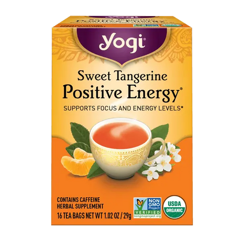 Yogi Organic Positive Energy Tea Sweet Tangerine 16 Bags 30.6G