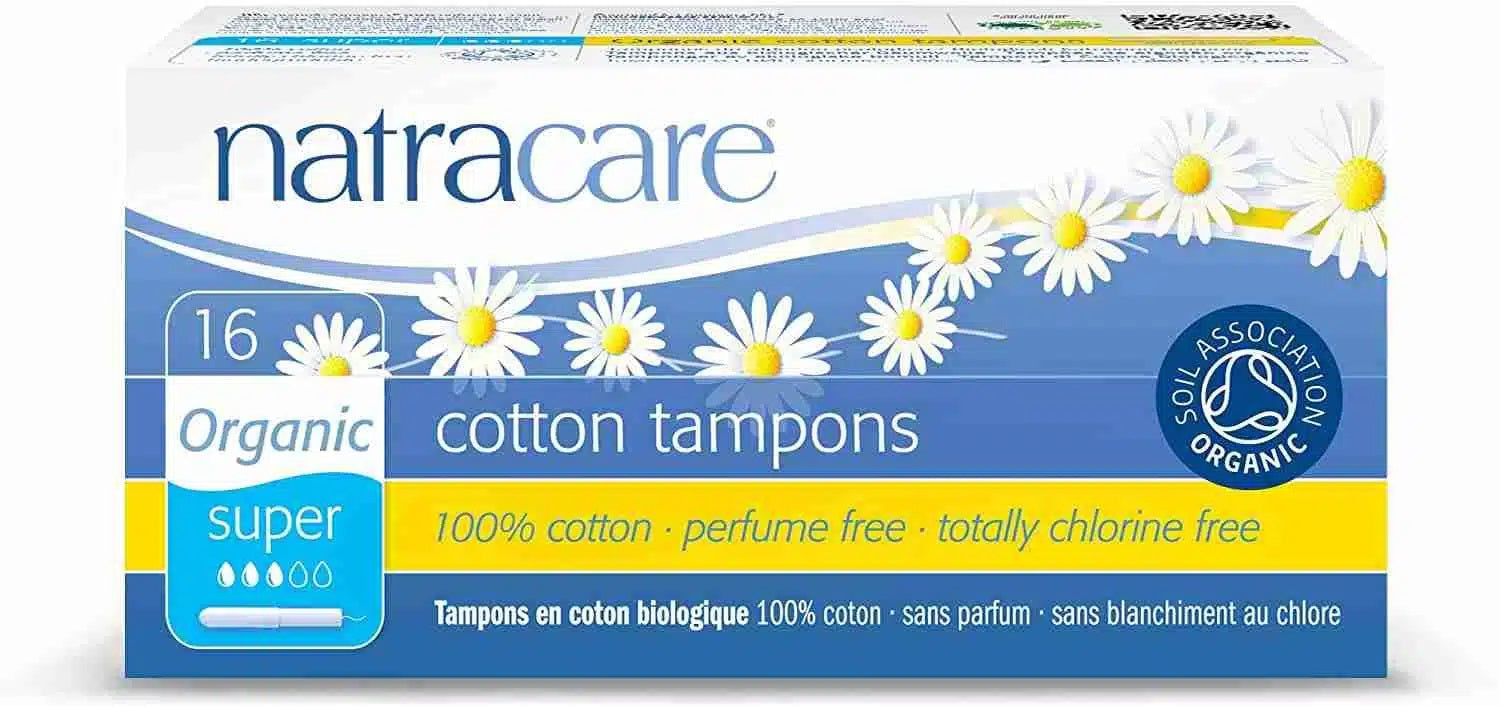 Natracare Cotton Applicator Tampons Super 16Pce