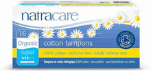 Natracare Cotton Applicator Tampons Super 16Pce