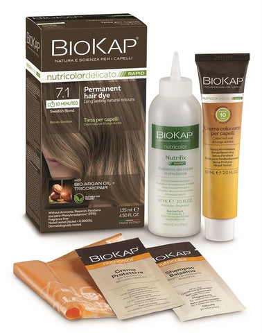 BioKap Swedish Blond 7.1 Rapid Permanent Hair Dye 140 ml