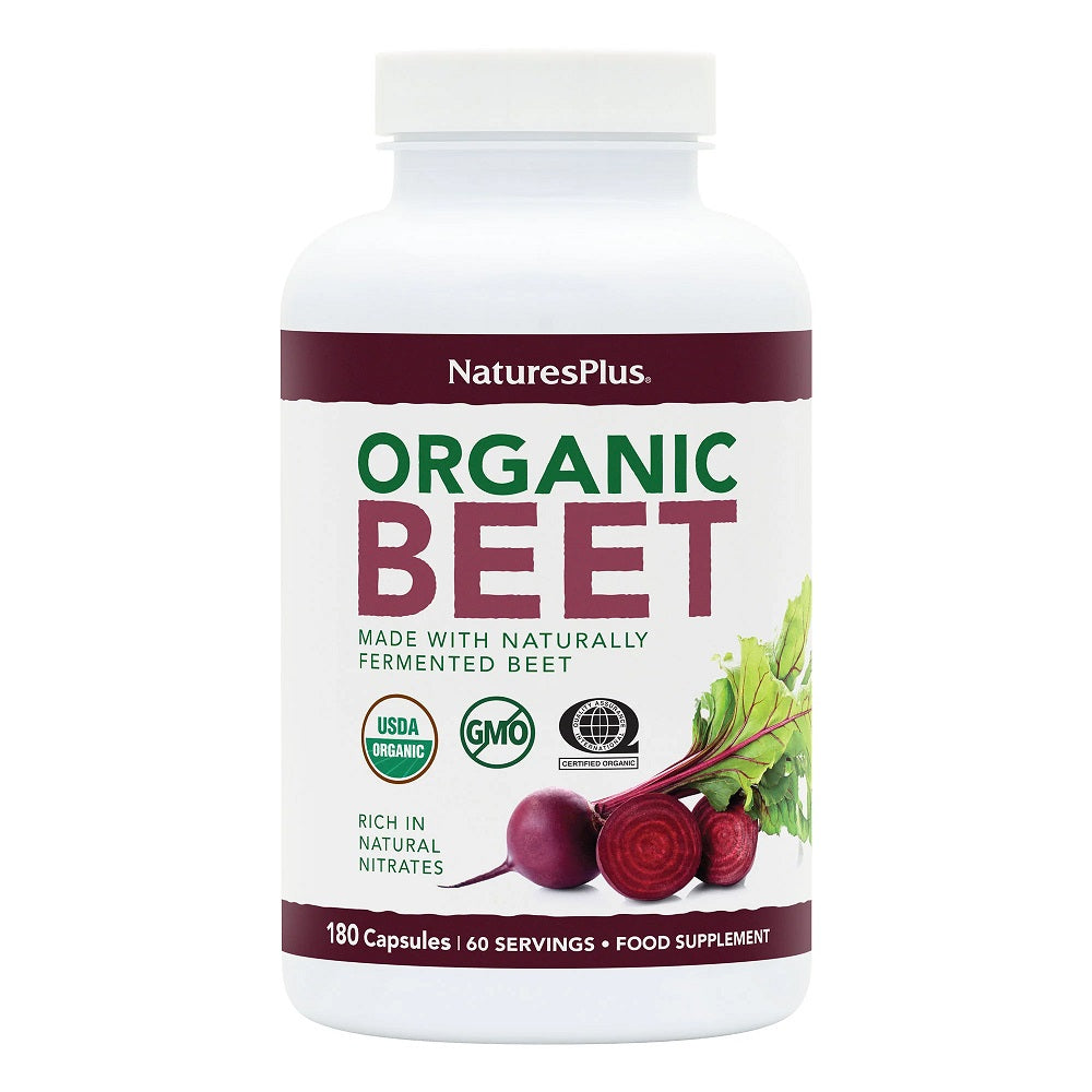 Natures Plus Organic Beetroot Capsules 180 Caps