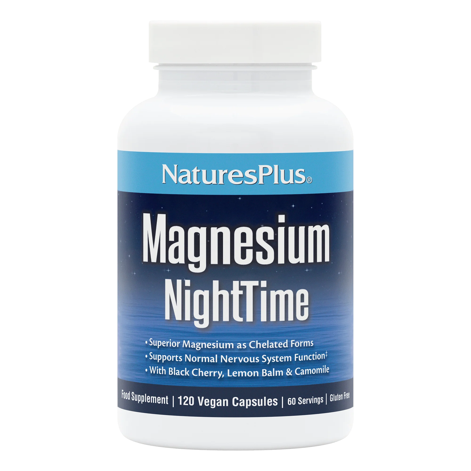 Natures Plus KalmAssure Magnesium Night Time 120 Caps