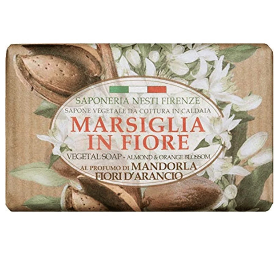 Saponeria Nesti Marsiglia In Fiore Almond & Orange Flowers Soap 125g