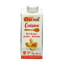Ecomil Organic No Sugar Cashew Cuisine Cooking Cream 200ml