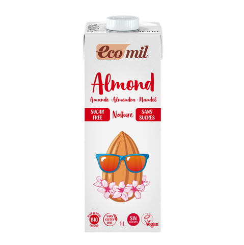 Ecomil Organic Almond Milk No Sugar 1L