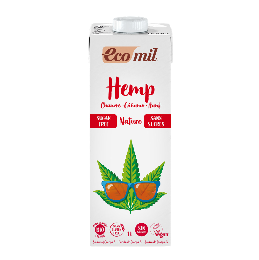 Ecomil Organic Hemp Milk Sugar Free 1L