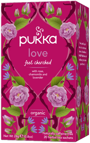 Pukka Organic Love Tea Rose Chamomile & Lavender Tea 20 Bags