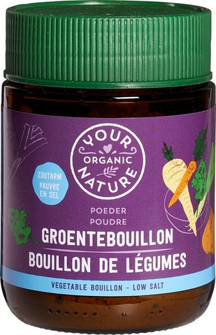 Your Organic Vegetable Broth Powder Clear Low Salt 100g