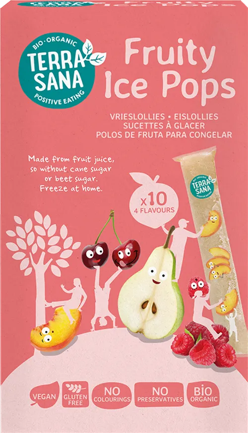 Terrasana Organic Fruit Icepops 10 Pack