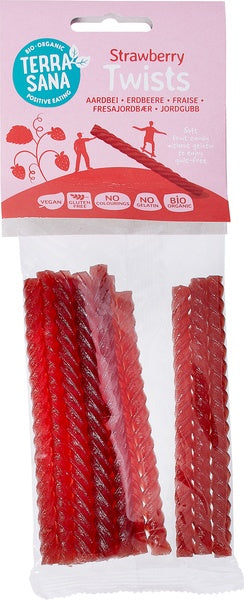 TerraSana Organic Strawberry Twists 75g Gluten Free