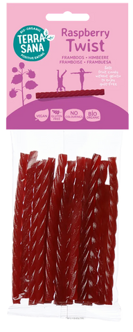 TerraSana Organic Raspberry Twists 75g Gluten Free