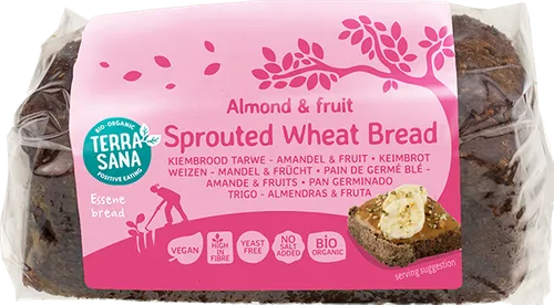 TerraSana Organic Sprouted Bread Fruit and Nut 400g
