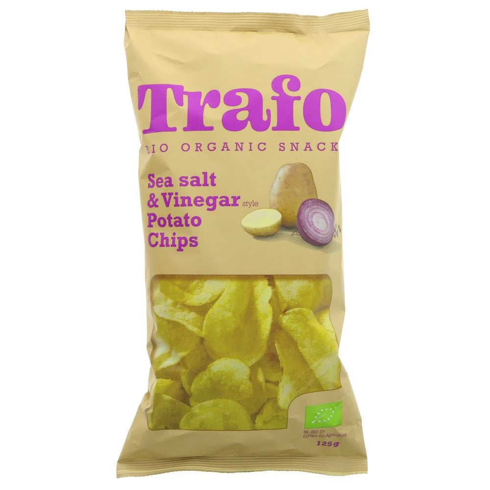 Trafo Organic Salt & Vinegar Crisps 125g